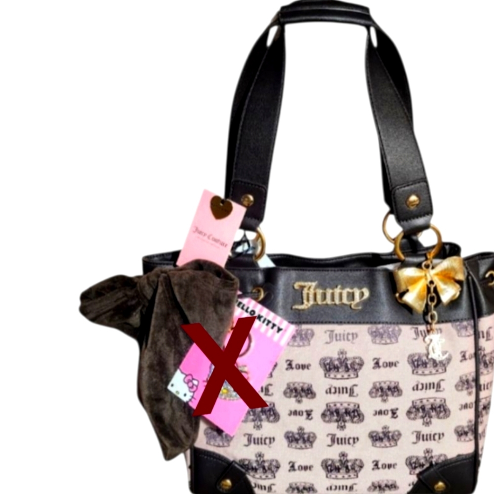 NWT Juicy Couture Pink Vintage Couture Day Dreamer Tote